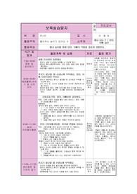[A++++++++++++++]  만1세 보육실습일지. 강력추천합니다.