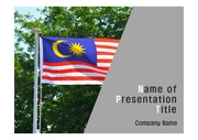 PPT양식 템플릿 배경 - 말레이시아, 국기