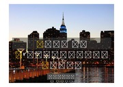 PPT양식 템플릿 배경 - 감각적,미국,뉴욕,도시야경1