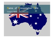 PPT양식 템플릿 배경 - 호주, 지도1