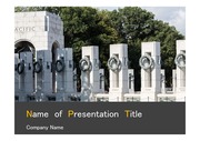 PPT양식 템플릿 배경 - 미국, 워싱턴DC, 제2차 세계대전 기념관4