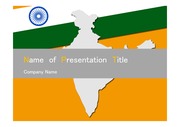 PPT양식 템플릿 배경 - 인도, 지도2