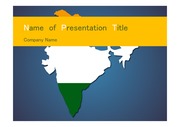 PPT양식 템플릿 배경 - 인도, 지도1