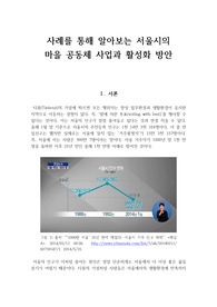 사례를 통해 알아보는 마을공동체 사업의 활성화 방안