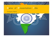 PPT양식 템플릿 배경 - 인도, 지도3