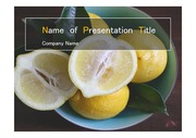 PPT양식 템플릿 배경 - 건강과일, 레몬1