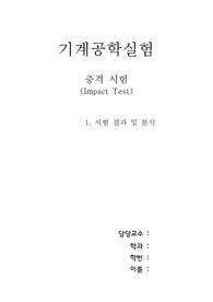 충격 시험 (Impact Test)