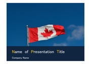 PPT양식 템플릿 배경 - 캐나다 국기1