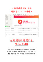 SK플래닛 광고부문 최종 합격 자기소개서