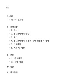 조현병 사례연구, 간호진단 Schizophrenia Case study 