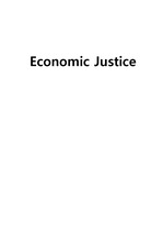 경제 정의 - Economic Justice