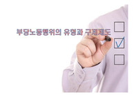 부당노동행위의 유형과 구제제도