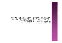 급식외식업체의 STP전략