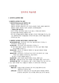인지주의 학습이론