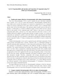 분자생물학기초실험/ 분자생명공학기초실험 11주차: Preparing Buffer and Separation of Compounds using TLC [A+ 리포트]