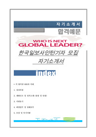 한국일보사 인턴기잪자기소개서