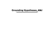 Grounding Hypotheses 가설입증하기(AMJ 논문 Summary)