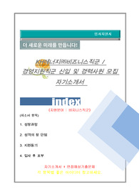 KH에너지 비즈니스직군 자기소개서