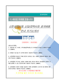 신한생명보험 자산운용 자기소개서