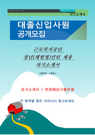 근로복지공단 청년(체험형)인턴 채용 자기소개서, 지원분야 : [ 행정