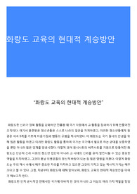 화랑도 교육의 현대적 계승방안
