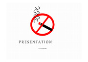금연PPT 금연표지 담배 흡연과 건강 파워포인트 템플릿