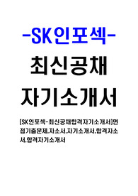 [SK인포섹-최신공채합격자기소개서]면접기출문제,자소서,자기소개서,합격자소서,합격자기소개서