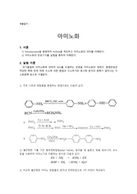 아미노화 반응 &lt;2015년도 건국대학교 화공기초실험3 예비 및 결과레포트&gt;