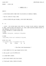 금속비누 (예비+결과)보고서