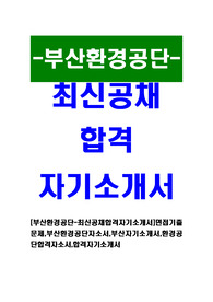 [부산환경공단-최신공채합격자기소개서]면접기출문제,부산환경공단자소서,부산자기소개서,환경공단합격자소서,합격자기소개서