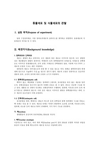 동물세포 및 식물세포의 관찰