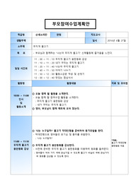 만1세반 부모참여수업 계획안