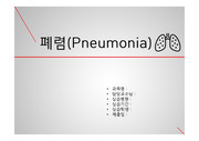 Pneumonia 폐렴 아동 case study