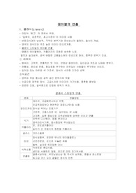 테이블의 연출