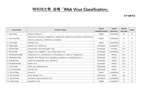 바이러스학 과제 「RNA Virus Classification」