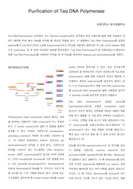 Purification of Taq DNA Polymerase