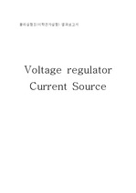 물리실험Ⅱ(이학전자실험) 결과보고서 Voltage regulator Current Source