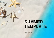 여름 바다 시원한 푸른 ppt 템플릿 디자인 서식