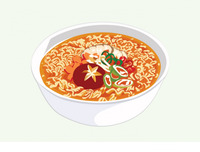 라면 음식 일러스트 AI (instant-noodles) (pangda)