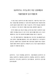 SK에어가스 자기소개서 작성 성공패턴과 기출면접문제 입사시험문제