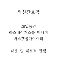 정신간호학 28일동안,라스베이거스를 떠나며, 바스켓볼다이어리
