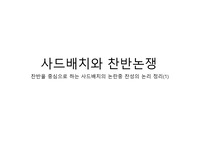 사드배치와 찬반논쟁- 찬반을 중심으로 하는 사드배치의 논란중 찬성의 논리 정리