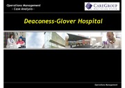 Deaconess-Glover Hospital : Case Study 발표