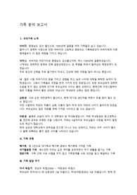 가족 분석 레포트