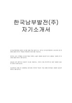 한국남부발전(주) 자기소개서