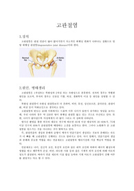 고관절염 질환보고서