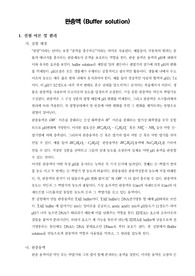 [일반생물학실험] 완충액 (Buffer solution)