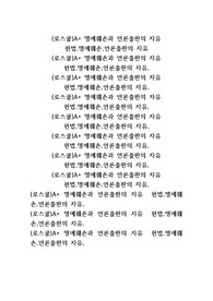 (로스쿨)A+ 명예훼손과 언론출판의 자유