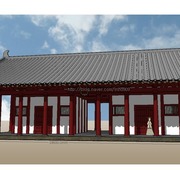 [스케치업] 삼국시대 건축 - 왕궁리 백제 궁궐 건물 모델링