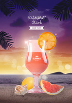 상큼한 여름 과일 음료 편집 디자인 02
